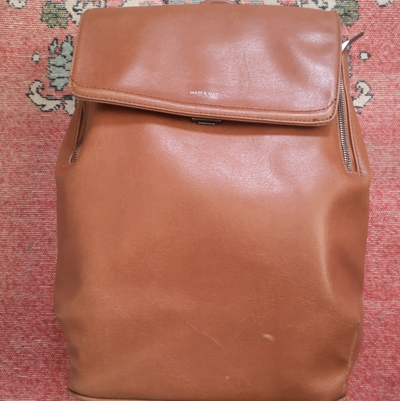 Matt & Nat Handbags - Matt & Nat Brown Backpack